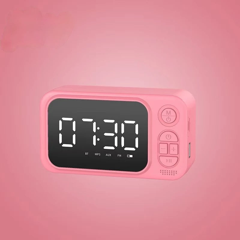 Reloj Despertador Parlante Bluetooth Alarma Usb Fm Sd