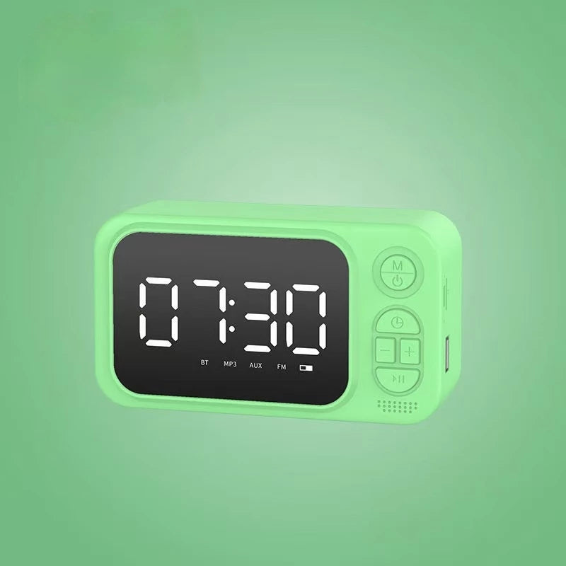 Reloj Despertador Parlante Bluetooth Alarma Usb Fm Sd