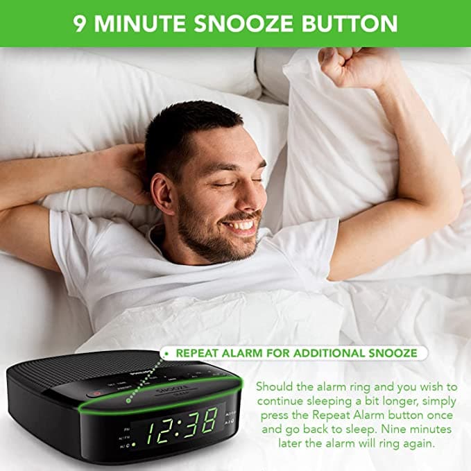 Radio Reloj Despertador Digital Philips 2 Alarmas Snooze Pro