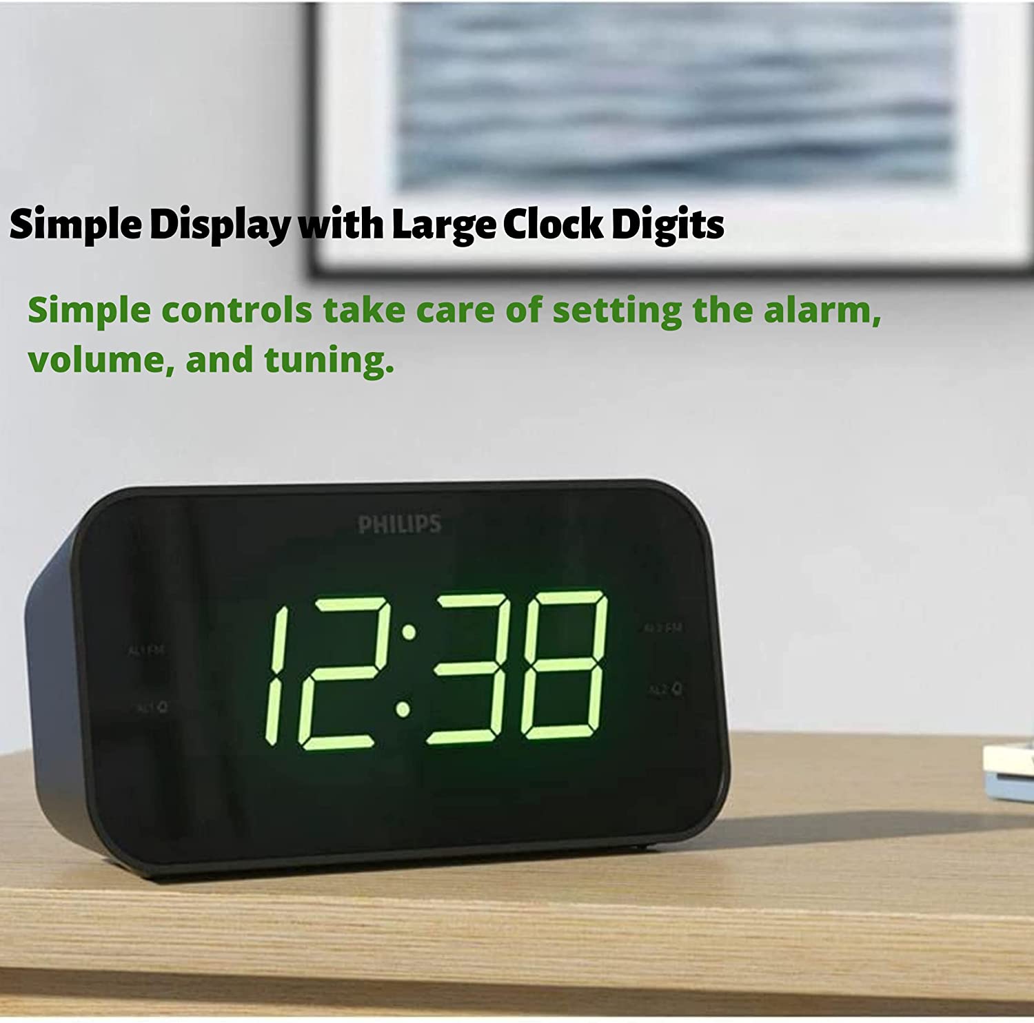 Radio Reloj Despertador Philips Alarma Dual Digital Premium