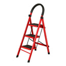 Escalera Antideslizante 3 Escalones Peldaño Amplio Plegable
