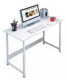 Escritorio Marrón Para Pc Premium 120x45x73 Metal Y Madera.