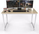 Escritorio Marrón Para Pc Premium 120x45x73 Metal Y Madera.