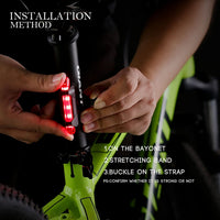 Flash Led Rojo Para Bicicleta Recargable