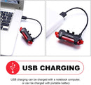 Flash Led Rojo Para Bicicleta Recargable