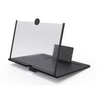 Pantalla Amplificadora 14pulg Celular+soporte Plegable Negro®