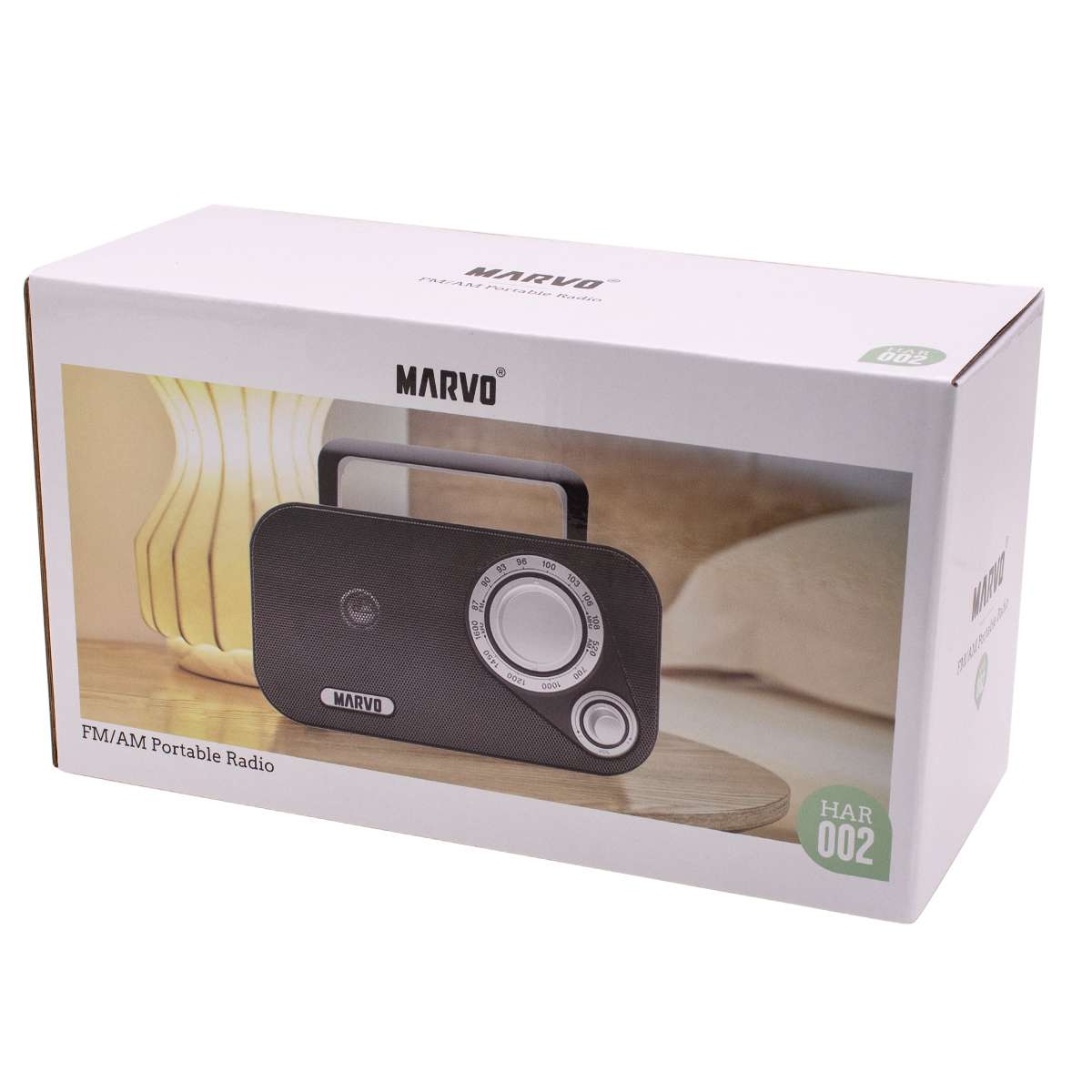 Radio Portatil Clasica Am Fm Antena 360 Marvo Har-002 Negro®