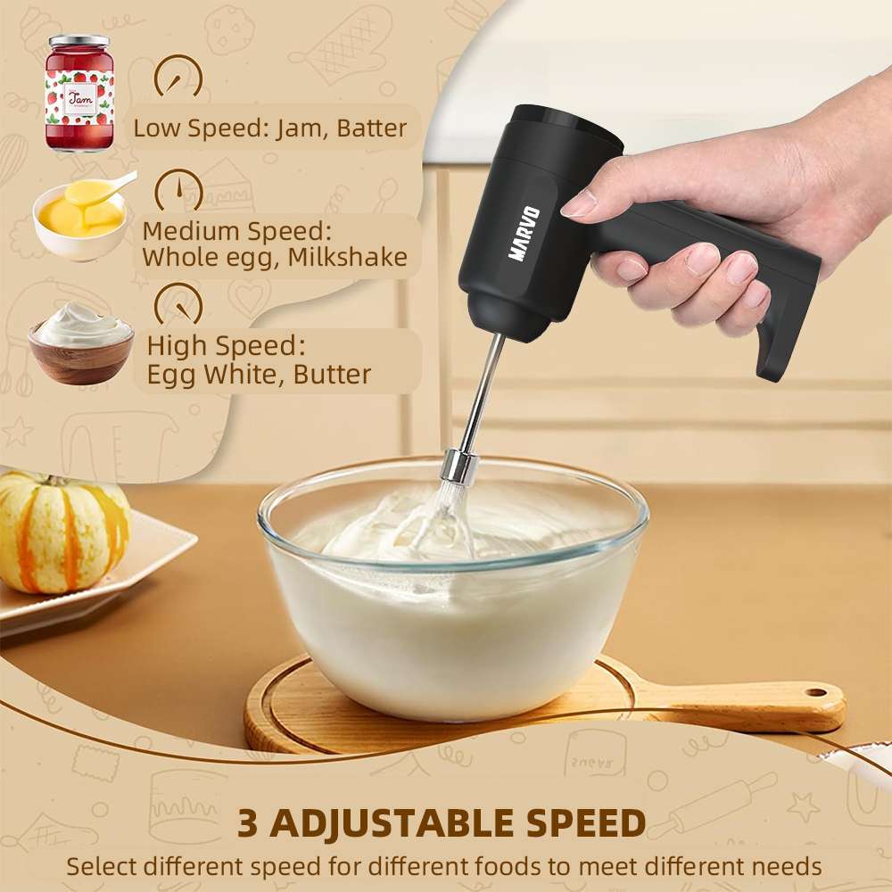Batidora De Mano Inalambrica Express Calidad Marvo Hbr-110®