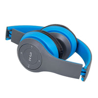 Auricular Vincha Inalámbrico P47 Bluetooth Micro Sd Radio Color Azul®