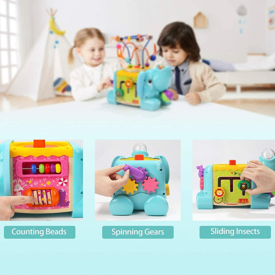 Juguete Cubo Actividades 5 En 1 De Elefante Sensorial Pro®