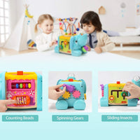 Juguete Cubo Actividades 5 En 1 De Elefante Sensorial Pro®