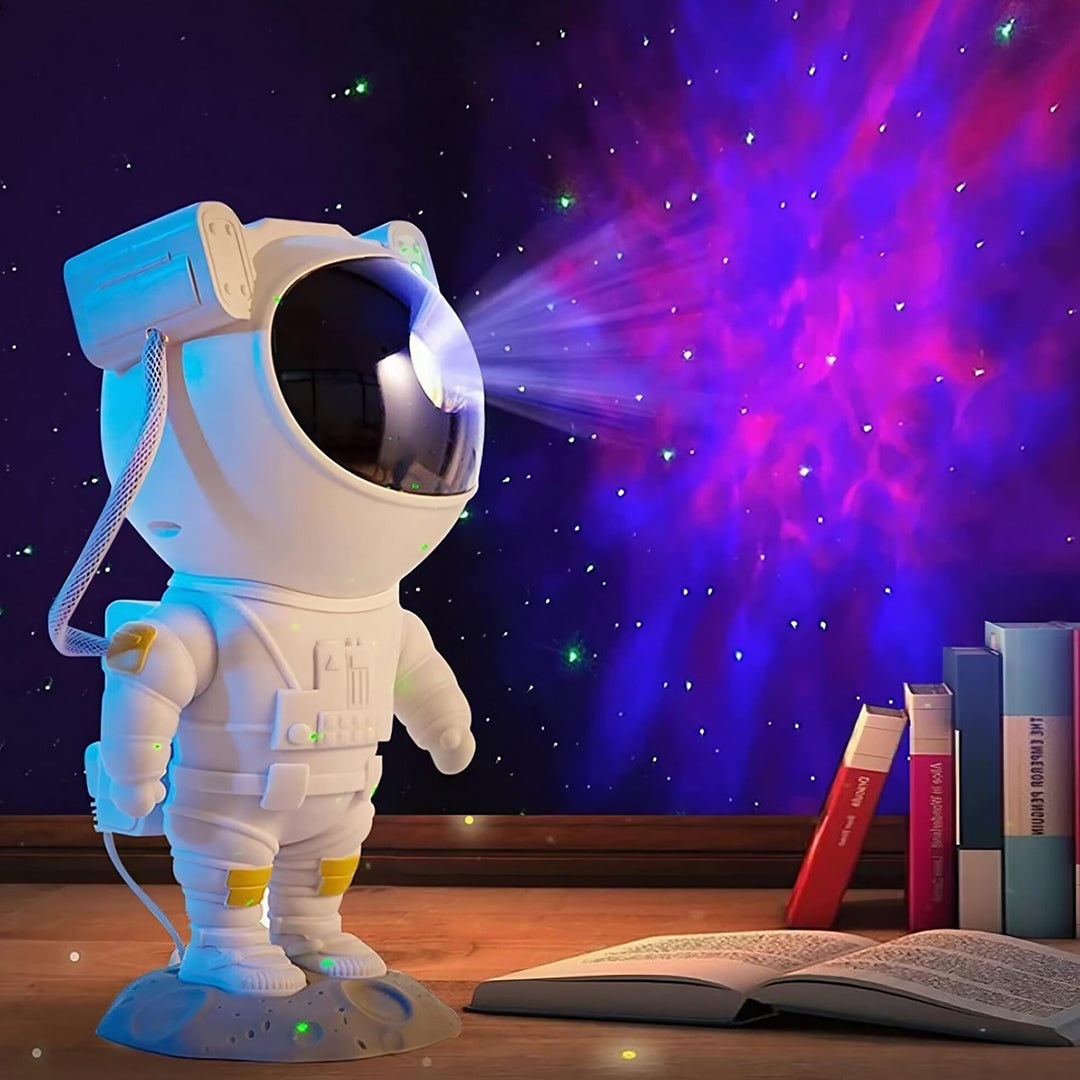 Lámpara De Mesa Proyect Astronauta Galaxia Estrella+control®