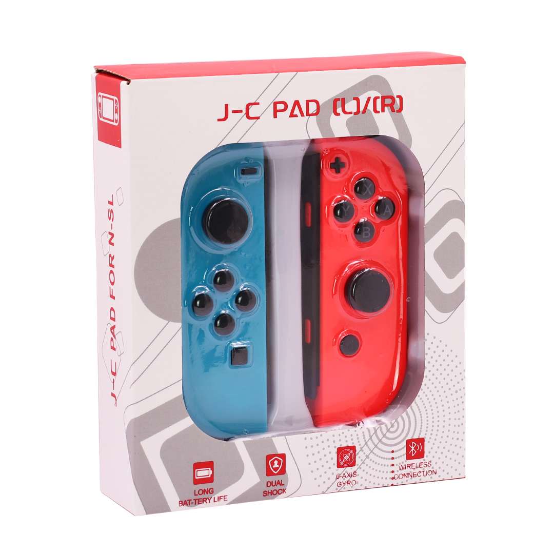 Joystick Para Ninitendo Switch Gamepad Dual Shock Rojo Con Azul®