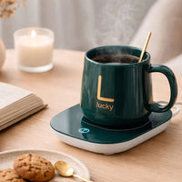 Taza De Ceramica Inteligente Con Base Calentador Usb Verde®