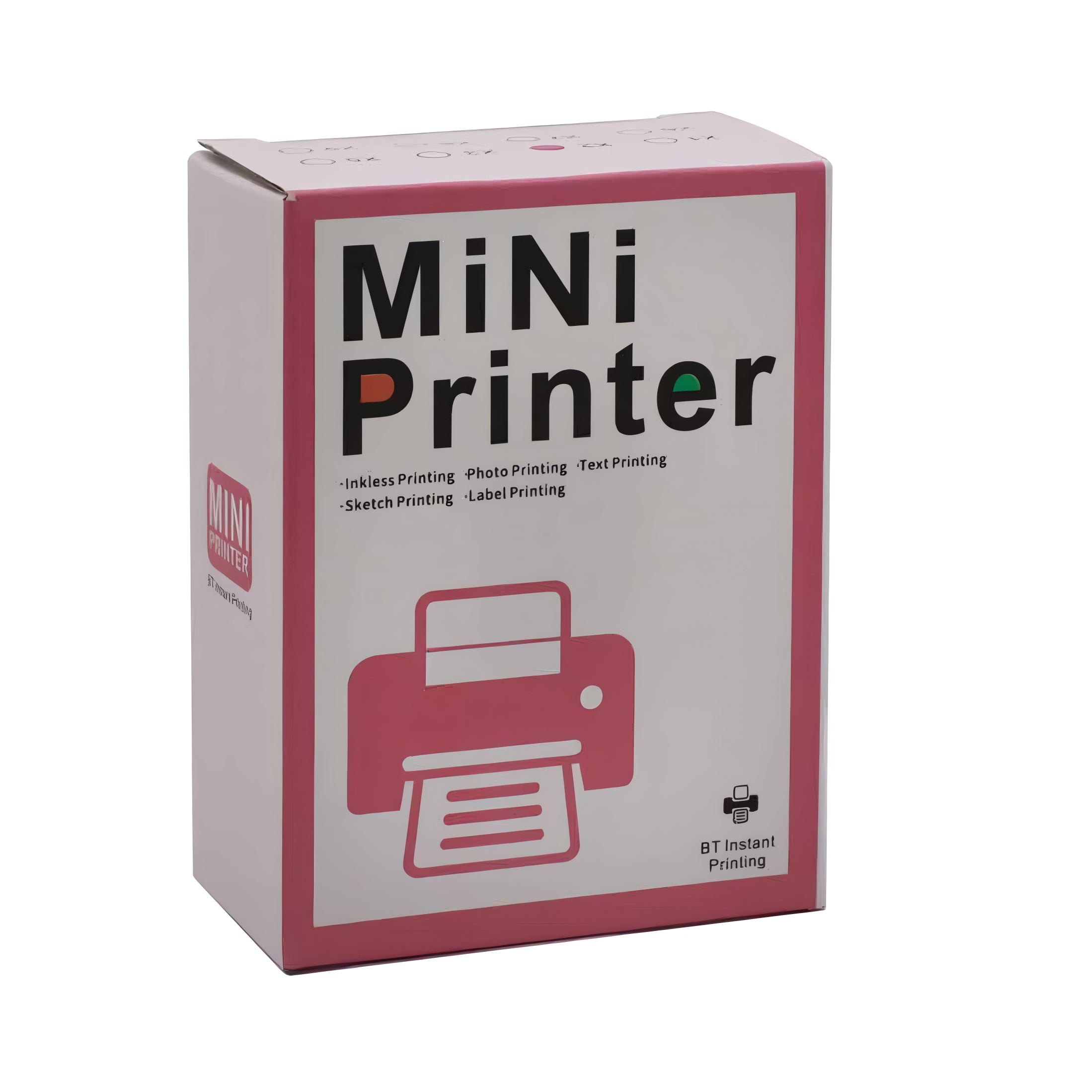 Mini Impresora Térmica Verde + Rollo Autoadhesivo De Obsequio®