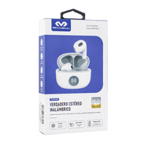 Auricular Inalambrico Miccell True Wireless Blanco C/led®
