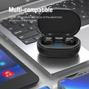 Auricular Inalambrico Miccell Bh25 Bt Tws Negro Led®