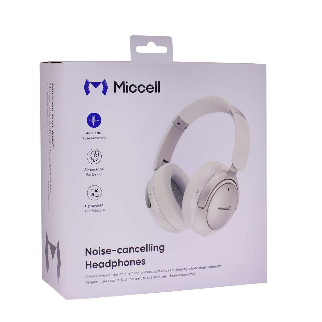 Vincha Auricular Bt Miccell Vq-b16 Anc Beige®