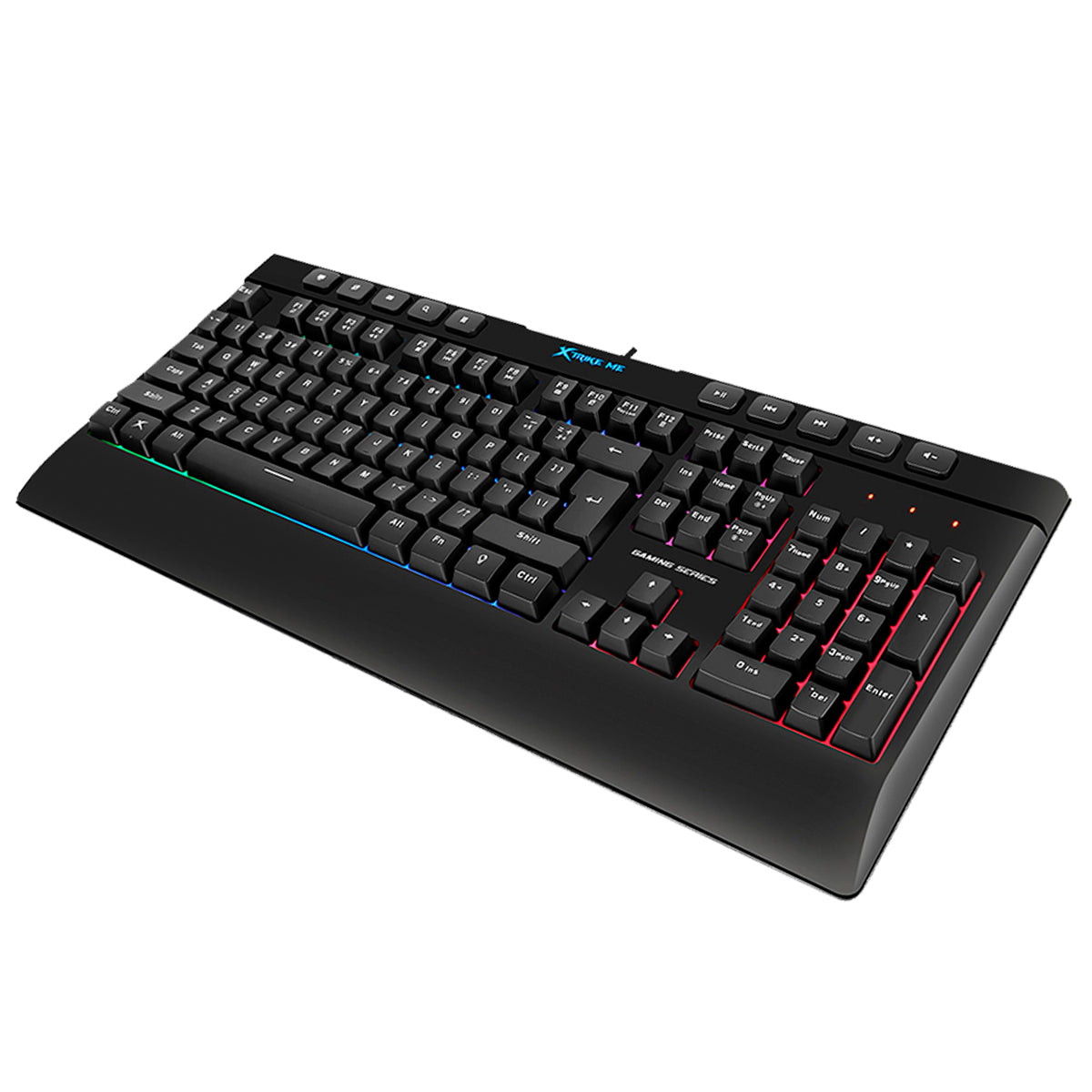 Teclado Gamer Xtrike Me Kb-508 Rgb Negro Luces Colores Led®