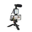 Kit De Microfono+ Luz Led + Tripode Ay-49