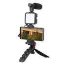 Kit De Microfono+ Luz Led + Tripode Ay-49