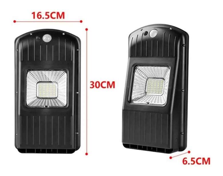 Lámpara Solar Exterior Con Soporte Y Sensor