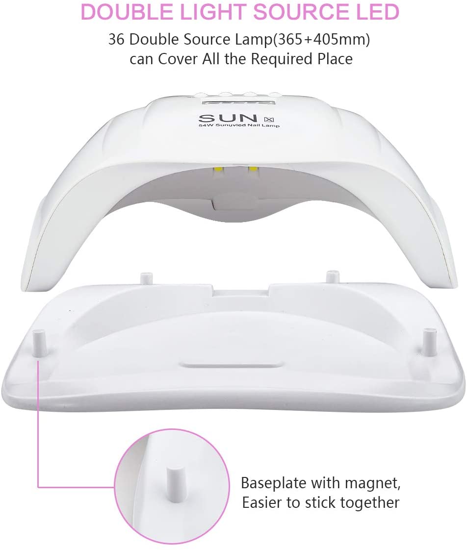 Lampara Uv Para Secado De Uñas 54w Sun