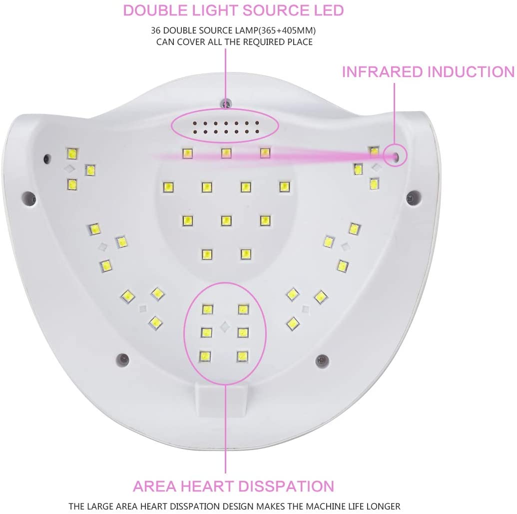 Lampara Uv Para Secado De Uñas 54w Sun