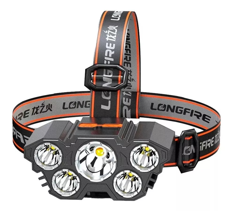 Linterna Luz Minero Led Recargable - Camping Caza Pesca