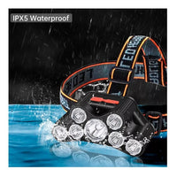 Linterna Luz Minero Led Recargable - Camping Caza Pesca