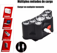Linterna Luz Minero Led Recargable - Camping Caza Pesca