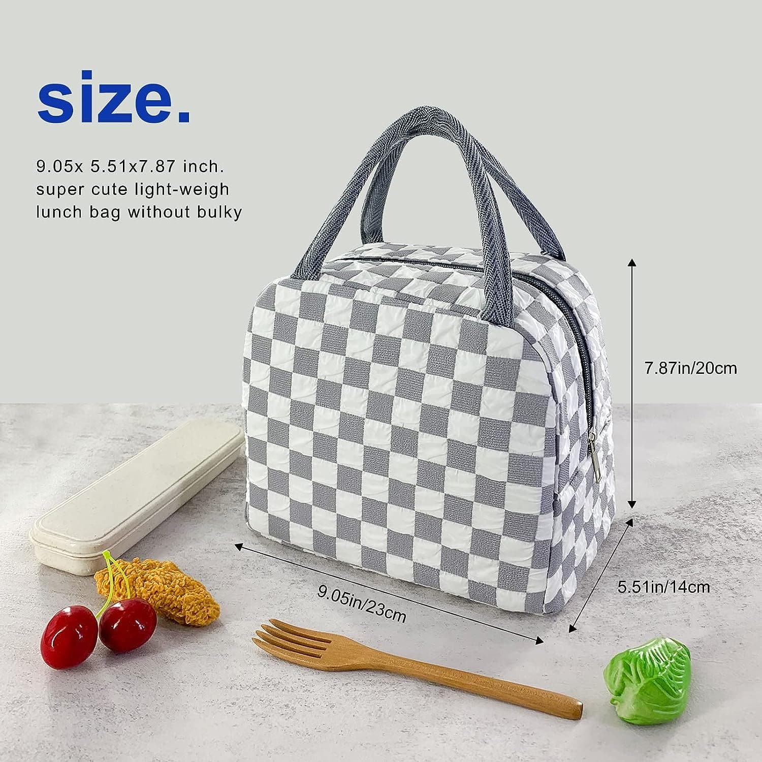 Lunchera Pro Almuerzo Unisex Aislante Diseño Ajedrez 6.5l®