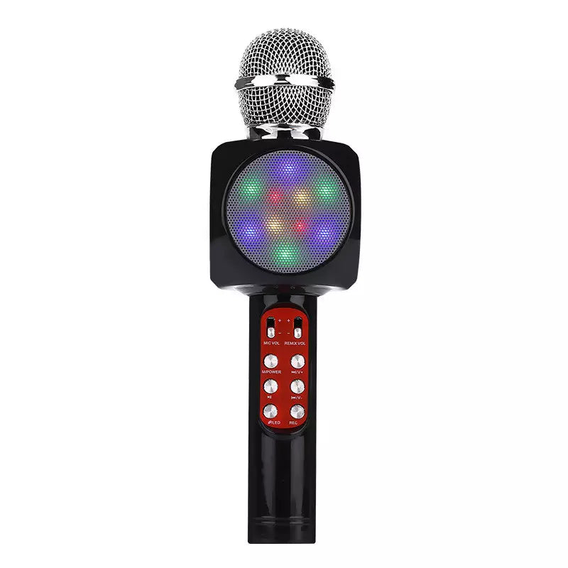 Micrófono Inalámbrico Con Parlante Y Luces Rgb Para Niños