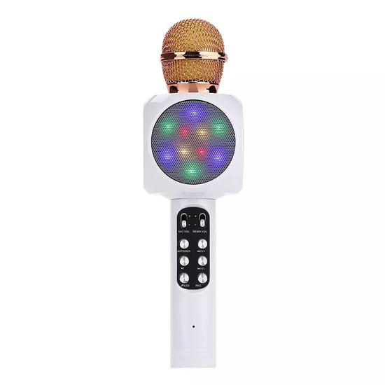 Micrófono Inalámbrico Con Parlante Y Luces Rgb Para Niños