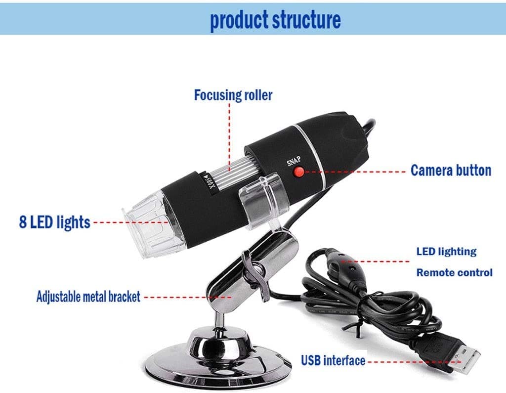 Microscopio Digital Usb 40x A 1000x