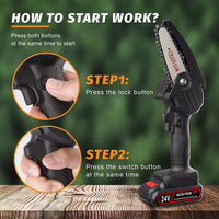 Mini Motosierra Inalámbrica De Mano Portátil Profesional
