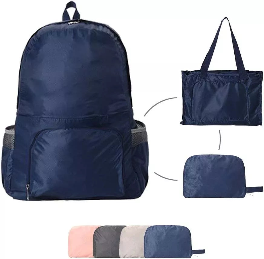 Mochila Bolso Impermeable Plegable 2 En 1 Portátil 25l
