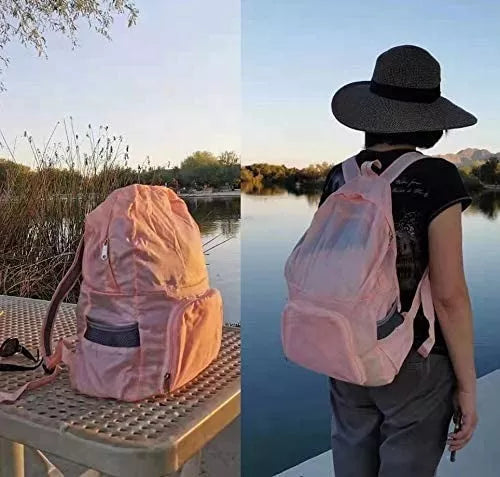 Mochila Bolso Impermeable Plegable 2 En 1 Portátil 25l