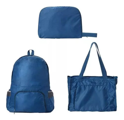 Mochila Impermeable Plegable 2 En 1 Portátil 25l