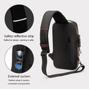 Mochila Premium Cruzada Antirrobo Impermeable Usb Candado®