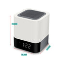 Parlante Reloj Despertador Bluetooth Veladora Rgb Recargable