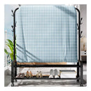 Perchero De Metal Negro Resistente Con Ruedas 105x34x155cm