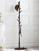 Perchero Madera Bambu De Pie 165x35cm Color Café