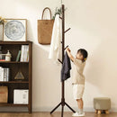 Perchero Madera Bambu De Pie 175x42cm Color Café