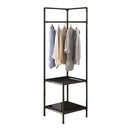 Perchero Esquinero Metálico Resistente 2 Estantes 180x45cm®