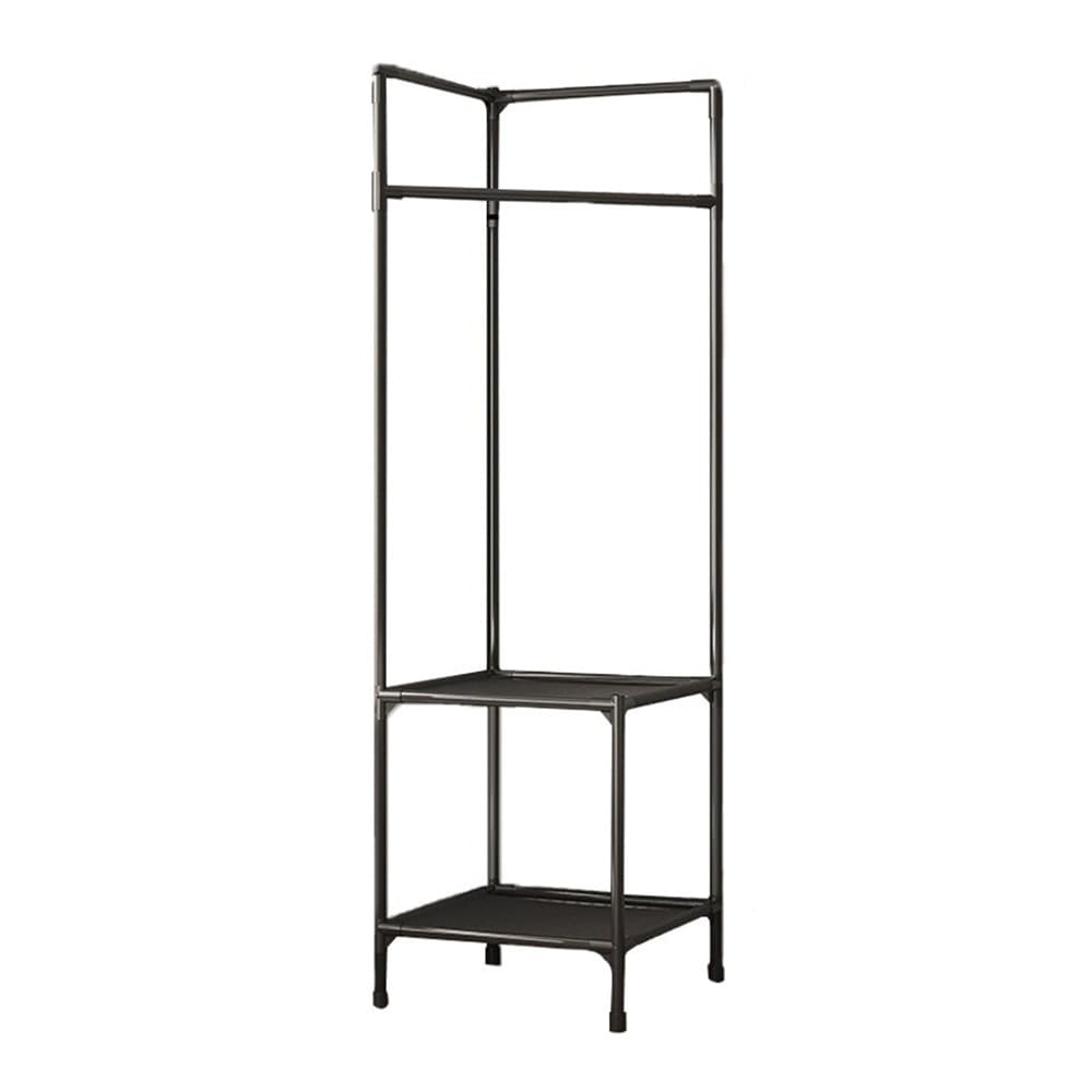 Perchero Esquinero Metálico Resistente 2 Estantes 180x45cm®
