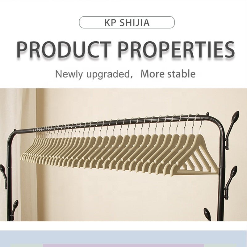 Perchero De Metal Negro Resistente 150x152cm Con Ganchos