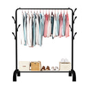 Perchero De Metal Negro Resistente 150x152cm Con Ganchos