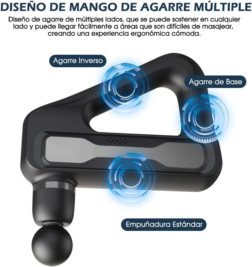 Pistola De Masajes Profesional Triangular Recargable