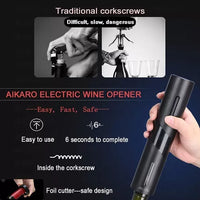 Sacacorchos Descorchador Eléctrico Recargable Profesional